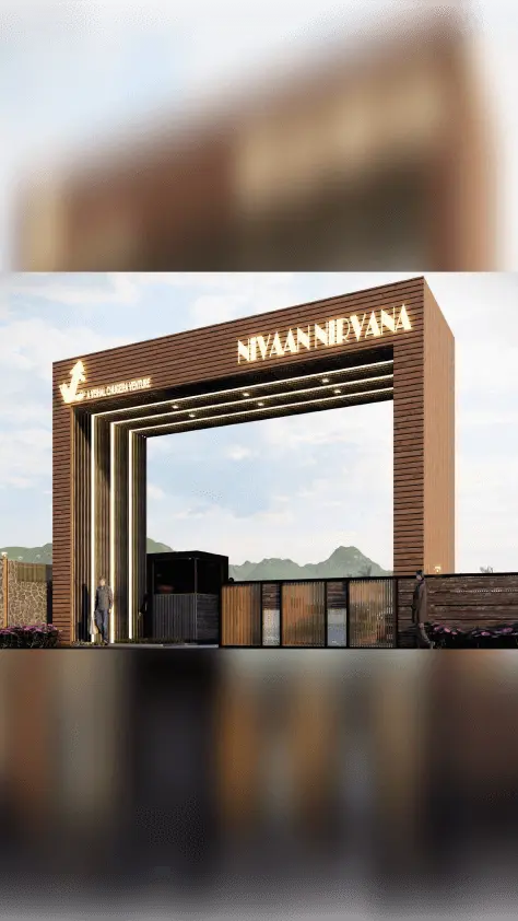 Nivaan Nirvana Entrance gate in mobile